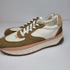 Madewell kickoff trainer sneaker leather and sued multicolor W SZ 9 and M SZ 7‎